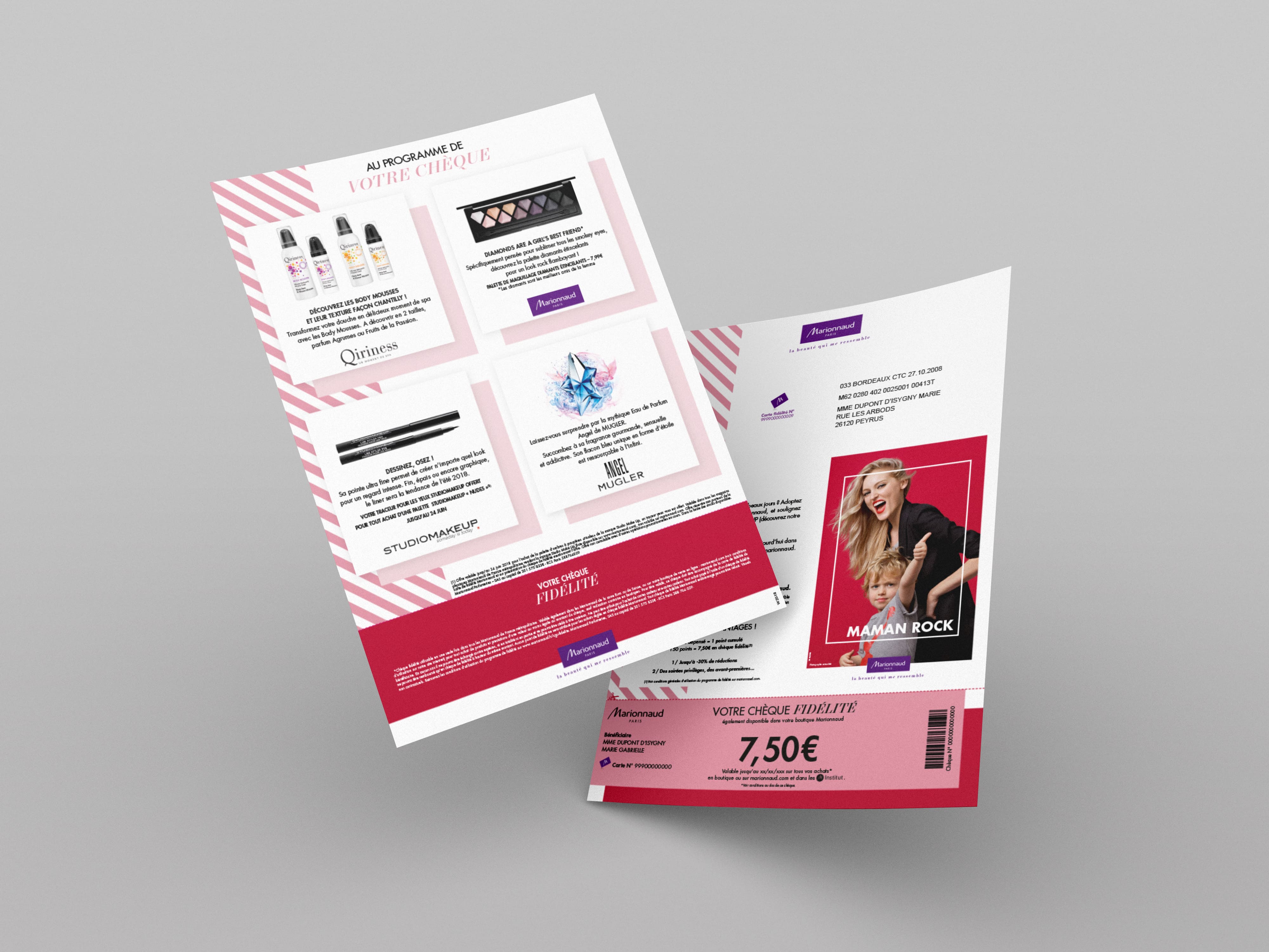 Mockup Mailing Marionnaud